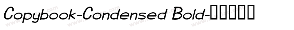 Copybook-Condensed Bold字体转换